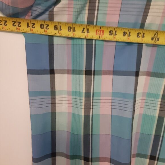 Wrangler Cowboy Cut Mens 15.5 X-Long Tails Pearl Snap Western Short Sleeve Shirt - Picture 8 of 9